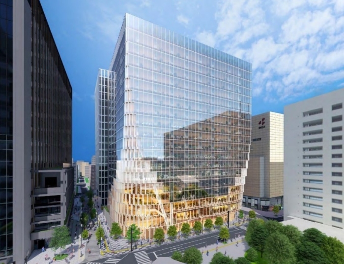 天神ビジネスセンター?の完成イメージ(天神一丁目761プロジェクト合同会社発表資料より)