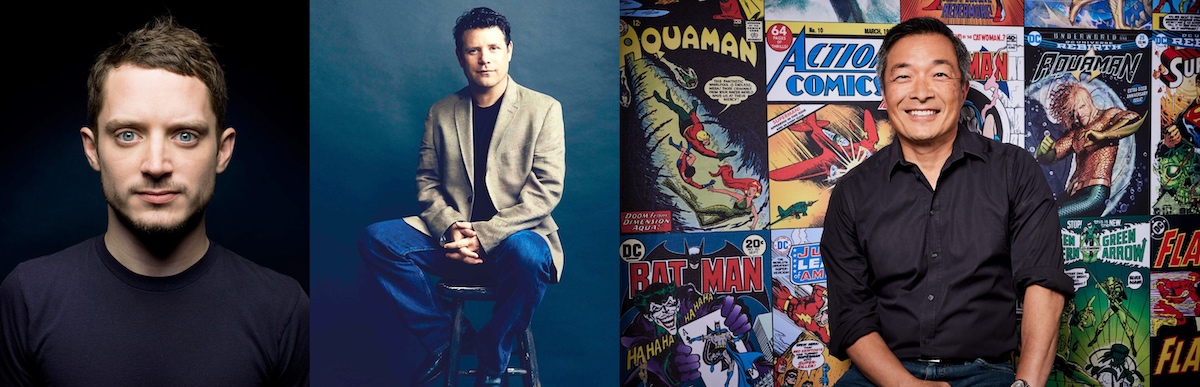 （左から）イライジャ・ウッド、ショーン・アスティン、ジム・リー ©2025 Tokyo comic con All rights reserved.