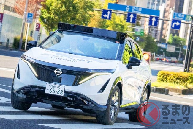 日産の新型「アリア」に試乗 人間らしいハンドルさばきと判断力に驚き