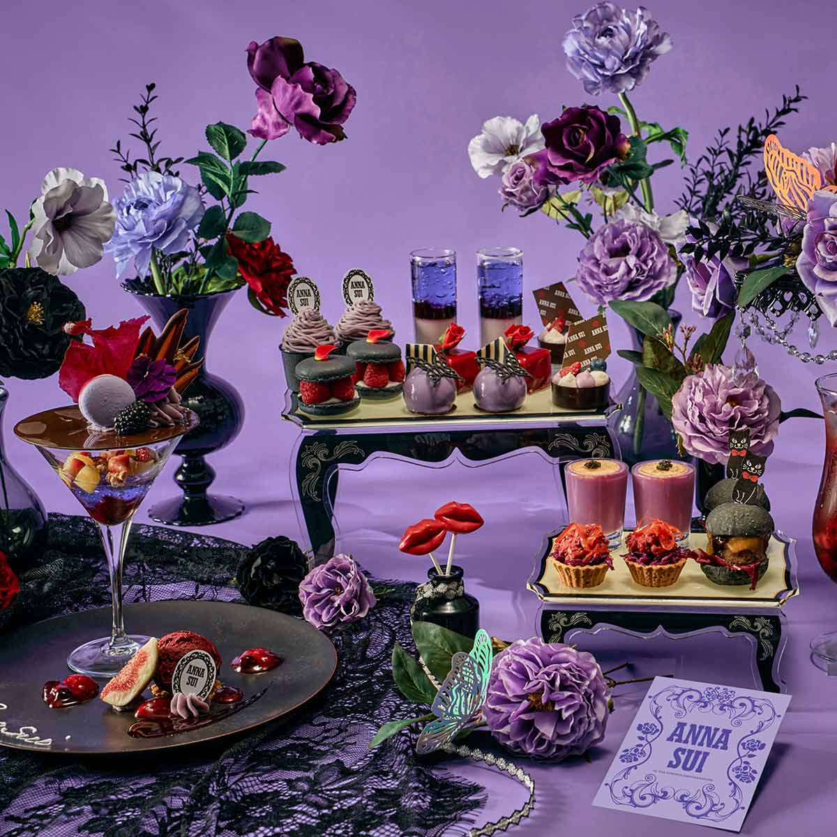 ザストリングス表参道とANNA SUIがコラボ 秋の旬食材で表現