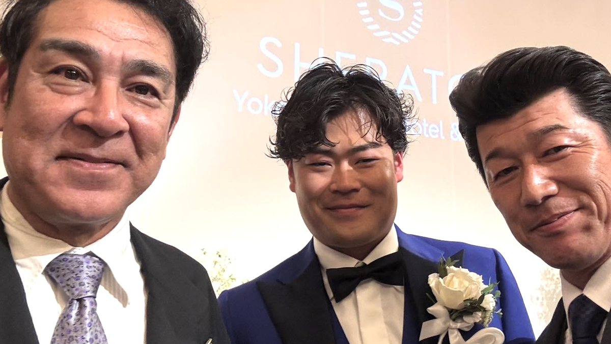 「宇梶さん？」伊勢大夢の豪華すぎる披露宴ショット　宇梶剛士＆三浦大輔の並びにSNS戸惑い「すげぇ人脈です」