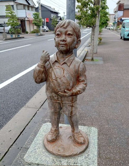 吹き飛んだ銅像 福岡市の文化財