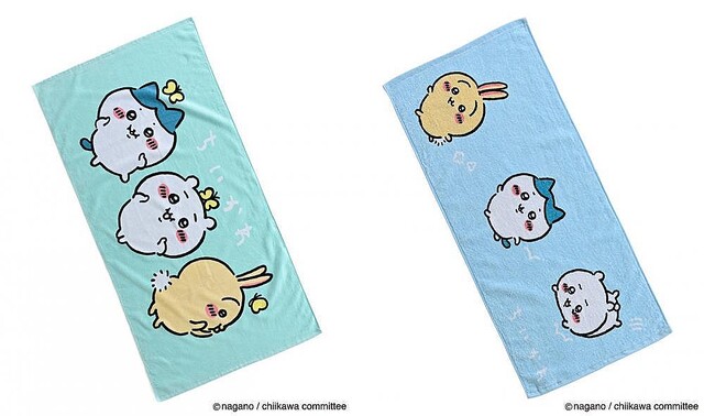 値下 巨人 ちいかわ コラボ タオル 2枚 ちっちゃいおかお + やった