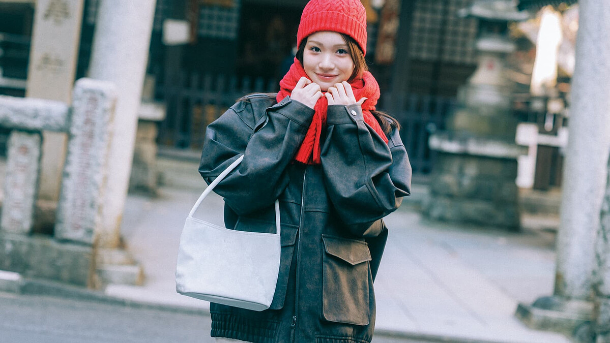 古着ライクな「レザーブルゾン」の着回しコーデ4選