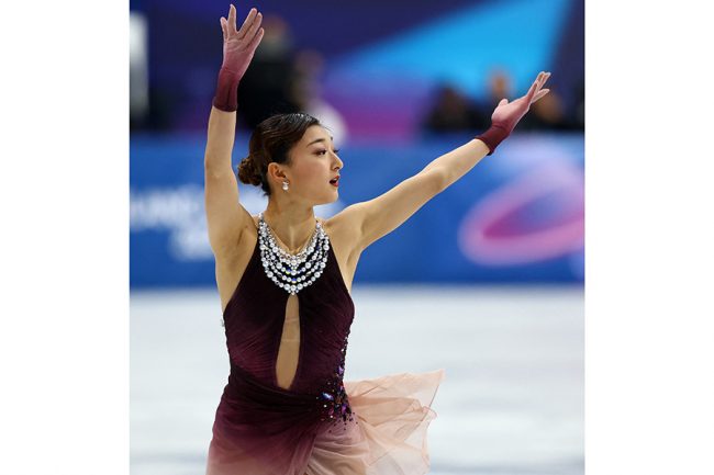 銀メダルを獲得した坂本花織【写真：ロイター】
