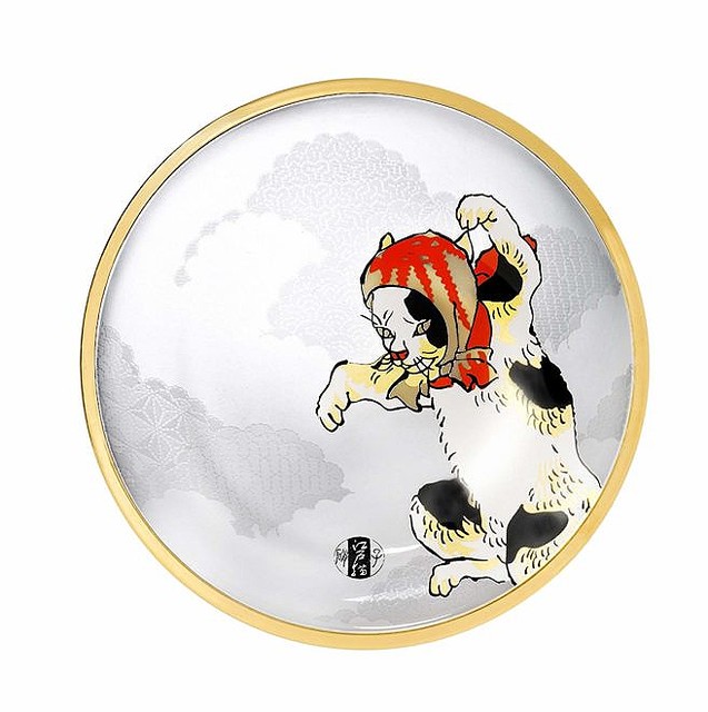 可愛い猫づくし 歌川国芳が描いた猫たちをあしらった 江戸猫ぐらす 丸皿 がステキ ライブドアニュース