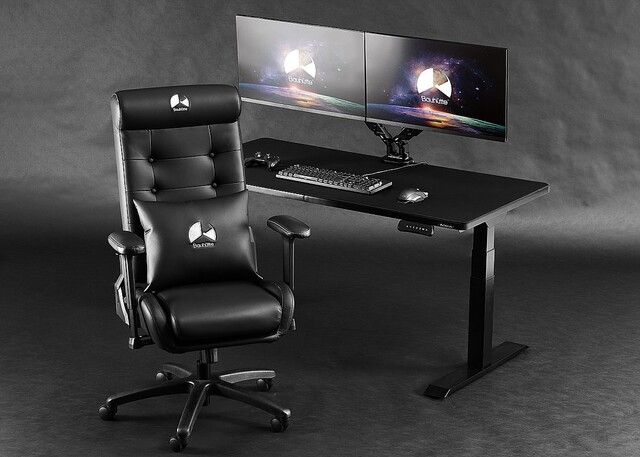 Bauhutte (バウヒュッテ) 電動スーパーゲーミングデスク セット 【公式