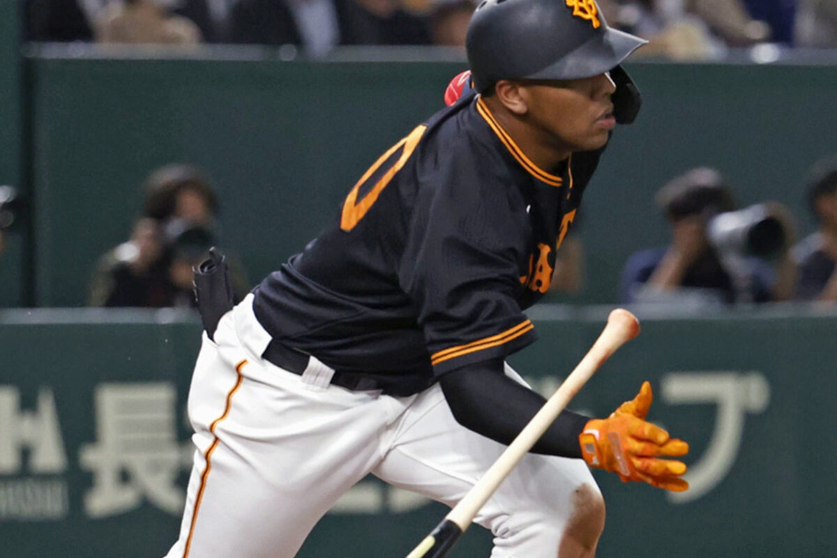  巨人・オコエ瑠偉 (C) Kyodo News 