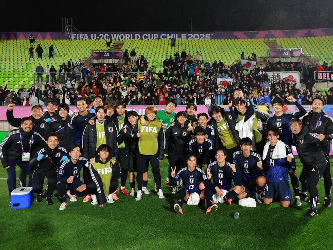 ３連勝でGS首位通過を決めた船越ジャパン。（C）Getty Images