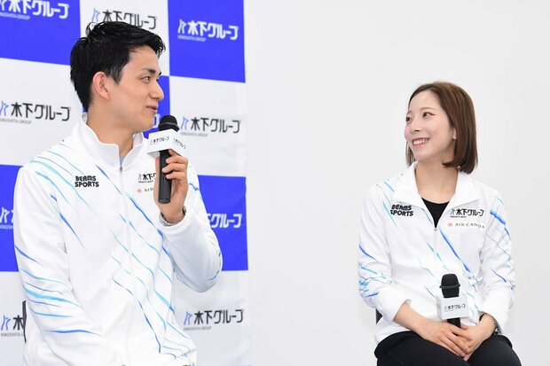 所属先を表敬訪問した木原龍一と三浦璃来