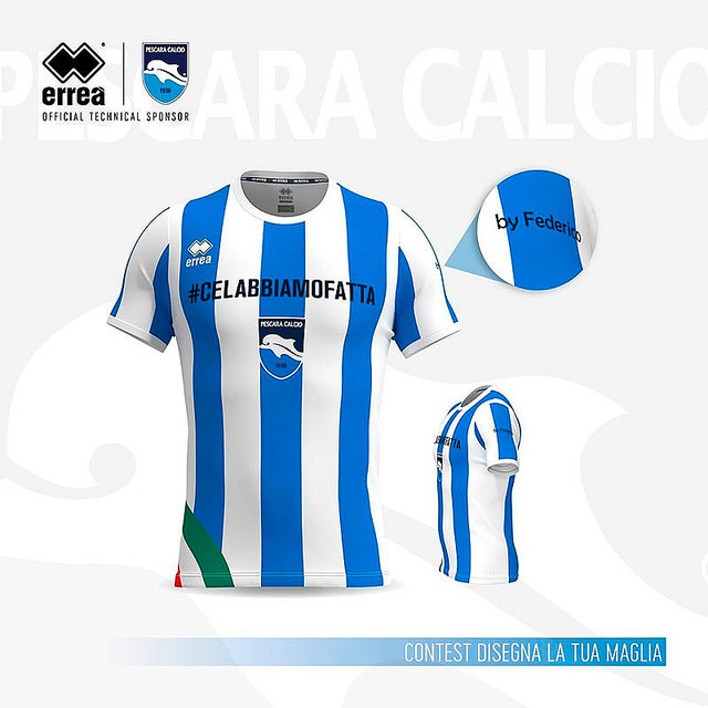 イタリア2部クラブ、「6歳が描いたデザイン」をユニへ採用！実際に着用