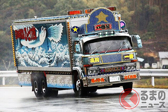 バンダイ？　いすゞエルフ　トラック野郎　一番星　デコトラ Amazon.co.jp: トラック野郎一番星号特大ポスターデコトラ アート