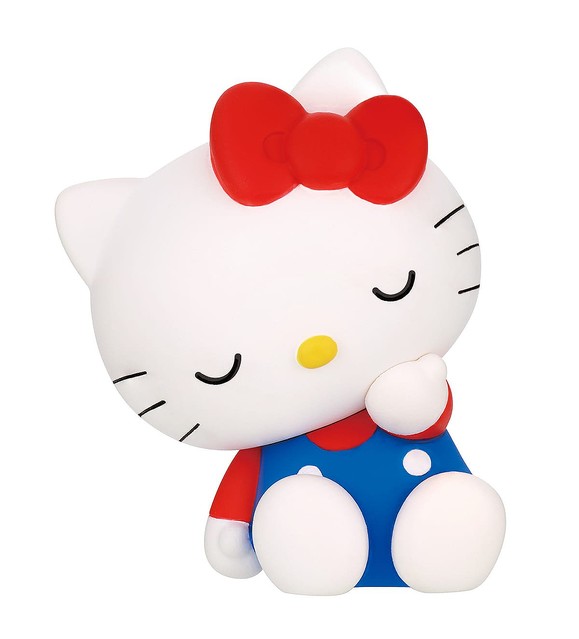 いろんなものに寄りかかるハローキティやポチャッコたち！タカラトミー