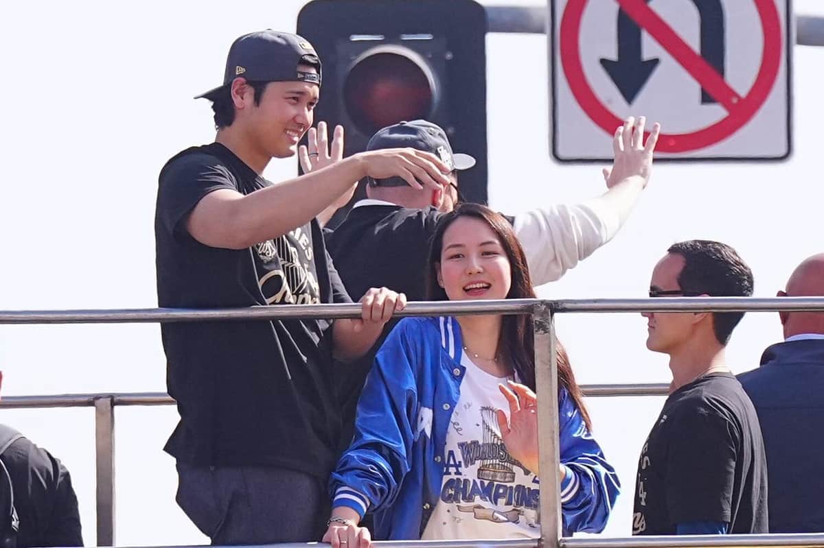 大谷翔平選手と妻・真美子さん(写真:Creative 2/アフロ)