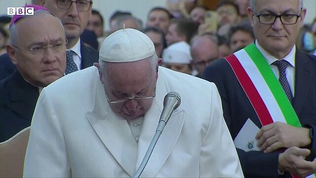 ローマ教皇がロシアのウクライナ侵攻に言及し涙 伝統的な祈りを捧げる (2022年12月9日掲載) ライブドアニュース