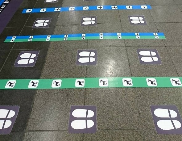 シカ 飛行機 ミカン 大阪駅ホームに導入された イラスト案内 がグッドアイデア ライブドアニュース