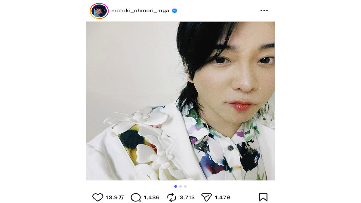 大森元貴着用］ダブルフェイスハーフジッププライムオーバーニット