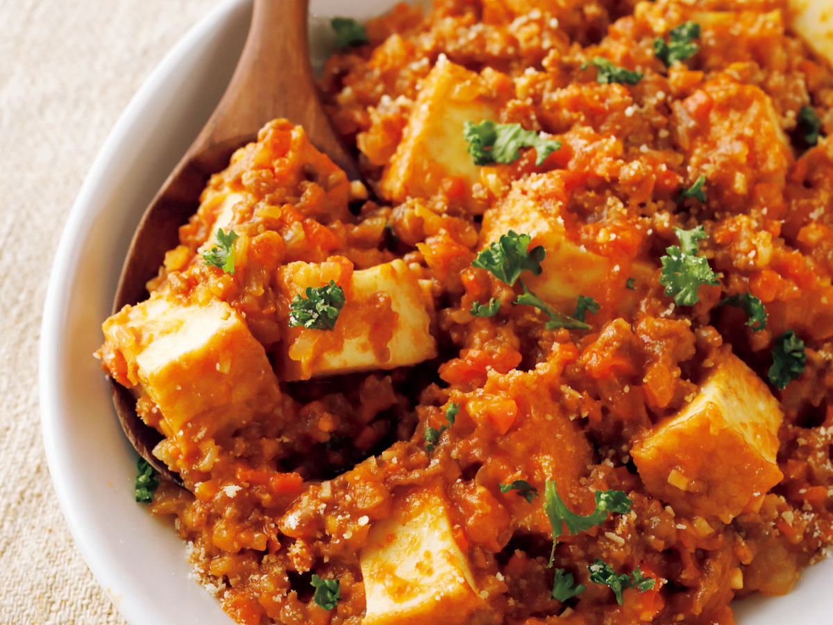 ひき肉100gで2人分『厚揚げと野菜のミートソース煮』子どもも喜ぶ節約おかず