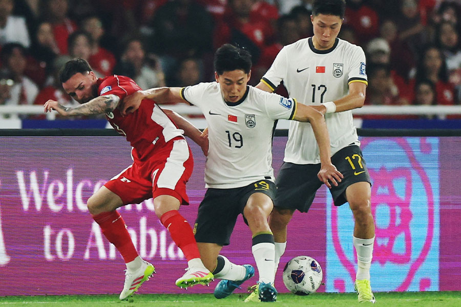 中国がインドネシアに敗れてグループ5位以下が確定した【写真：ロイター】