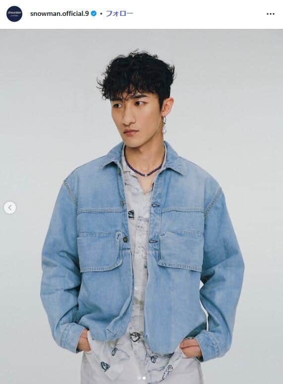 「Snow Man」公式インスタグラム（＠snowman.official.9）より