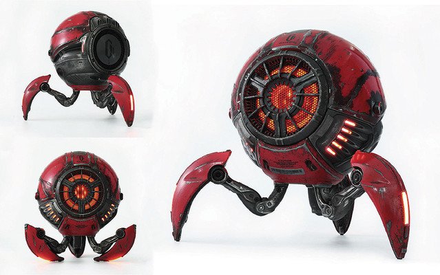 近未来感あふれるデザイン。球体ロボット型スピーカー「Gravastar