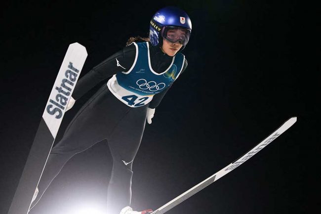 ジャンプ混合団体で銅メダルを獲得した高梨沙羅【写真：ロイター】