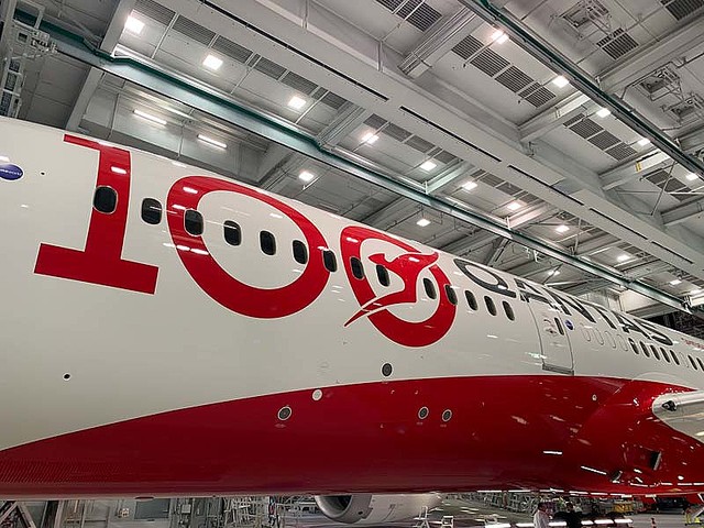 カンタス航空100周年記念特別塗装機が完成 - ライブドアニュース