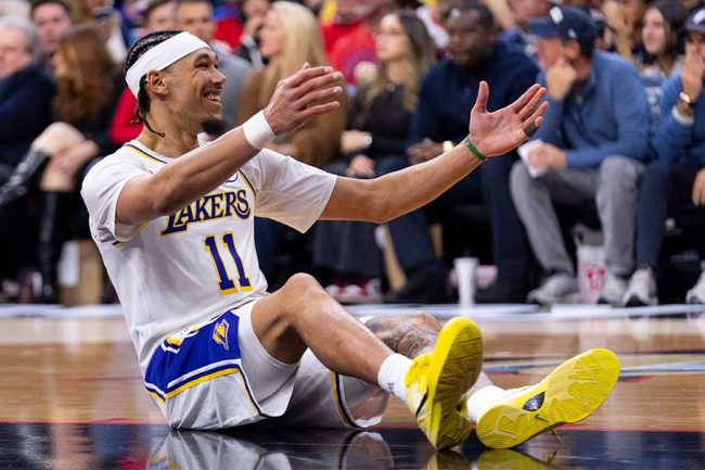 レイカーズのジャクソン・ヘイズ【写真：AP/アフロ】