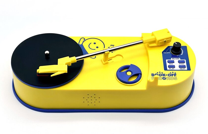 ポータブルレコードプレーヤーブックオフエディション 2WAY電源！BOOKOFF「ポータブルレコードプレーヤーブックオフ