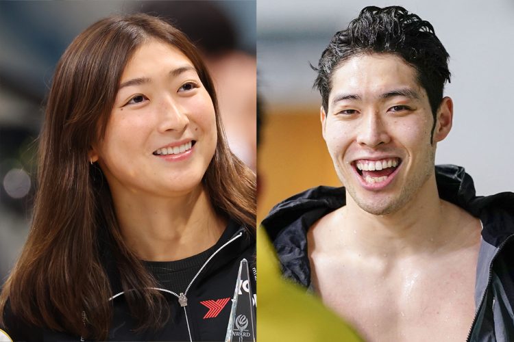 初ロマンスを報じられた池江璃花子、相手は萩野公介(写真・左/アフロ、写真・右/共同通信社)