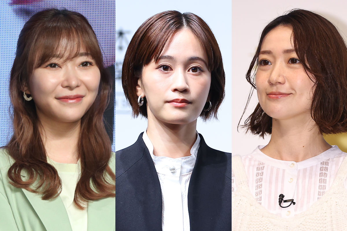 （左から）指原莉乃、前田敦子、大島優子