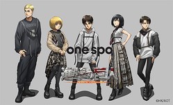 春の最新作！送料無料 onespo 進撃の巨人 コラボ ハーネス付きプリーツ