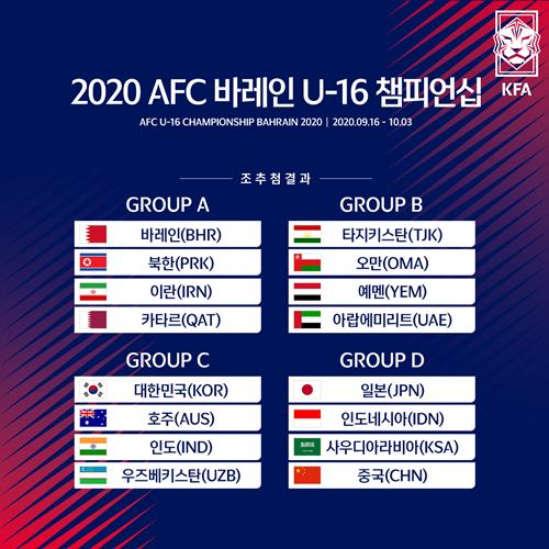 U 19韓国代表は日本と同組に U 19アジア選手権 U 16アジア選手権の組み合わせが決定 ライブドアニュース