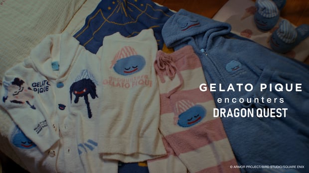 ユニセックス】ドラクエ×ジェラピケ パウダースライムパーカ＆ハーフ