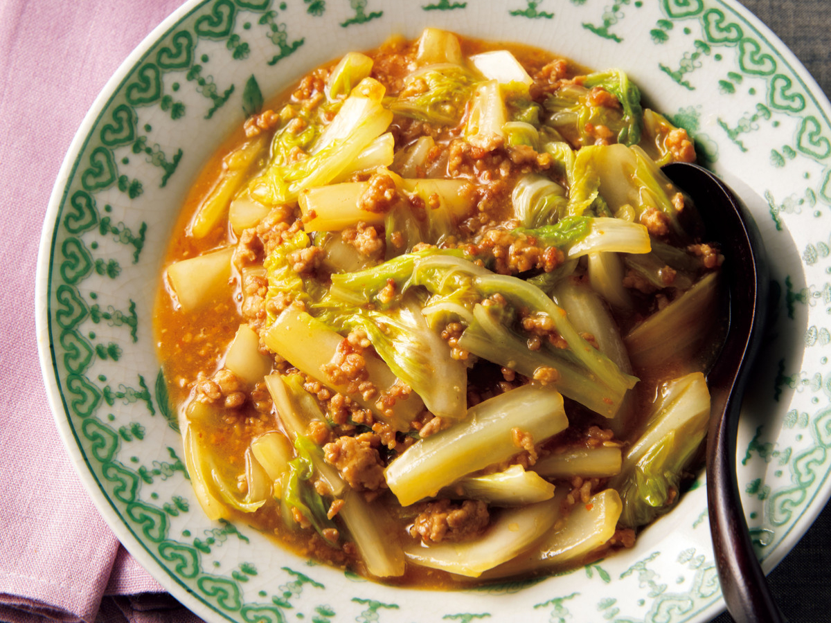 余った白菜3枚×豚ひきでとろ〜り『カンタン麻婆白菜』濃厚あんで白飯が止まらない！