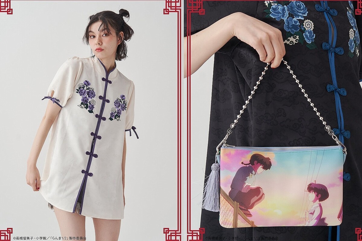 ジュエティ『らんま1/2』“チャイナ服風”ワンピース、アニメシーン
