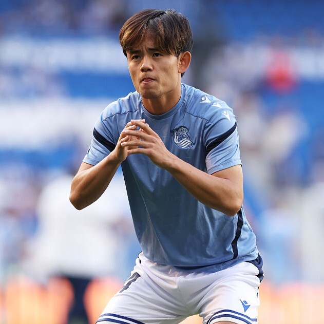 前節のセルタ戦に続いて欠場が決定した久保。(C)Getty Images
