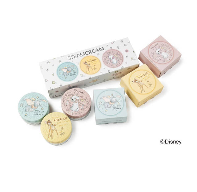 スチームクリーム ディズニーコラボ Disney Design Mini Set Sentimental 1月30日 限定発売中 ダンボ バンビ マリーが登場 Peachy ピーチィ ライブドアニュース