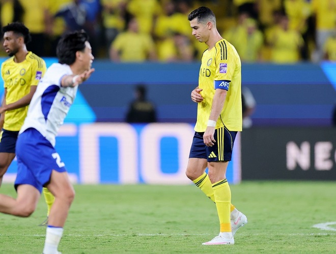ACL 2決勝後の表彰式にC・ロナウドの姿はなかった。(C)Getty Images