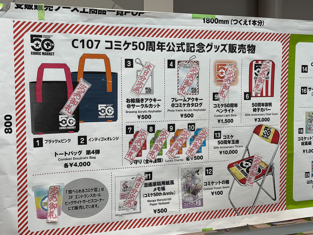 コミケ　C107　50周年記念　トートバッグ コミケ C107 50周年記念 トートバッグ｜Yahoo!フリマ（旧PayPayフリマ）