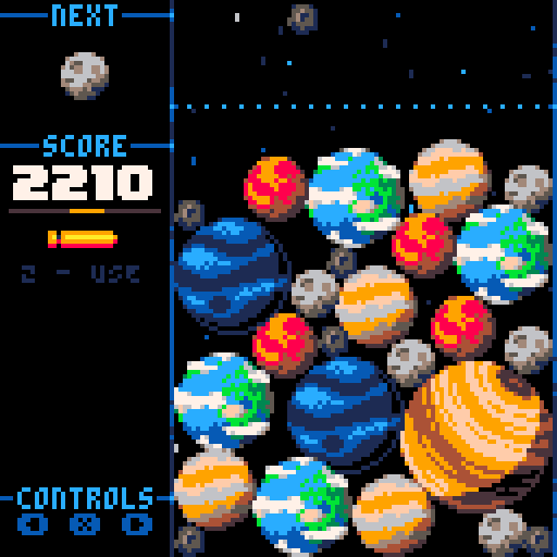 話題の『スイカゲーム』にシューティング要素をプラスした惑星パズルゲーム『Cosmic Collapse』はやめ時が見つからない。気合の込められ