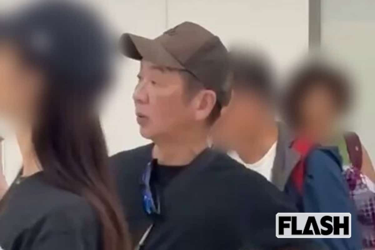  2025年8月下旬、成田空港に到着した宮根誠司（写真・読者提供） 