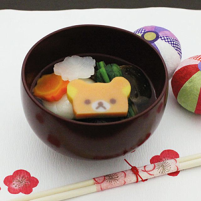 6502☆ リラックマとコリラックマの形が可愛い!!お正月料理を可愛く