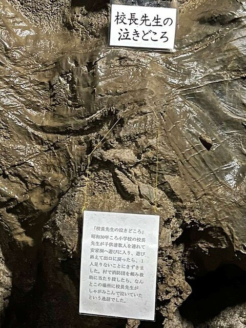 岩手の鍾乳洞に 校長先生の泣きどころ 説明書きに同情の声も ライブドアニュース