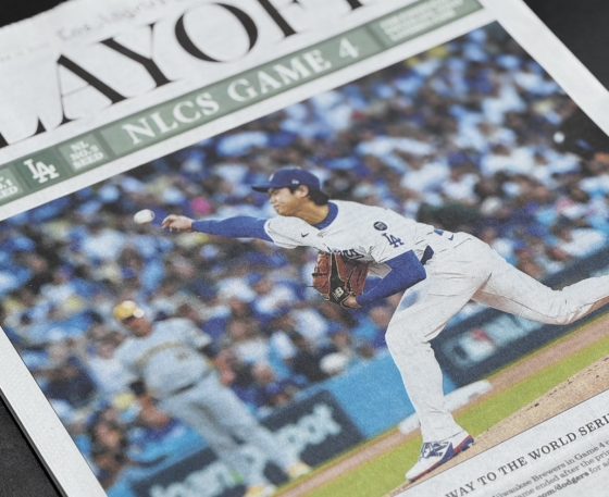 ドジャース 大谷翔平 『伝説の試合記念号】ロサンゼルスタイムズ　額縁入り※ラス① ドジャース 大谷翔平 『伝説の試合記念号】ロサンゼルスタイムズ 額縁