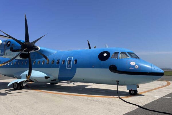 天草エアライン機（同社公式SNSアカウントより）。