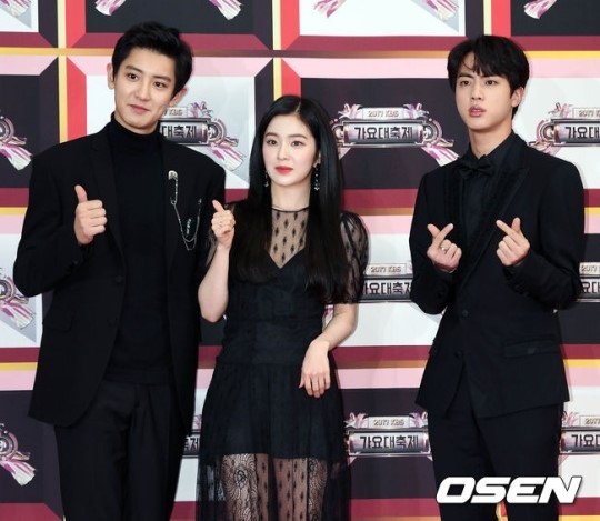 画像 Photo Exo チャンヨル 防弾少年団 ジンら 17 Kbs歌謡大祝祭 スペシャルmcとしてレッドカーペットに登場 3 4 ライブドアニュース