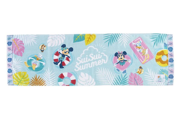 ディズニーリゾート ミニービーチバス、フェイスタオルセット 浮き輪で