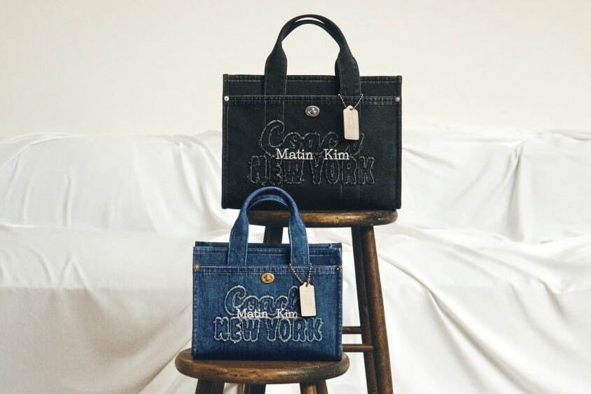 コーチ×マーティンキム、デニム素材のアイコンバッグ「カーゴ トート