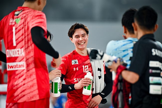サントリーサンバーズ大阪の高橋藍【写真：中戸川知世】